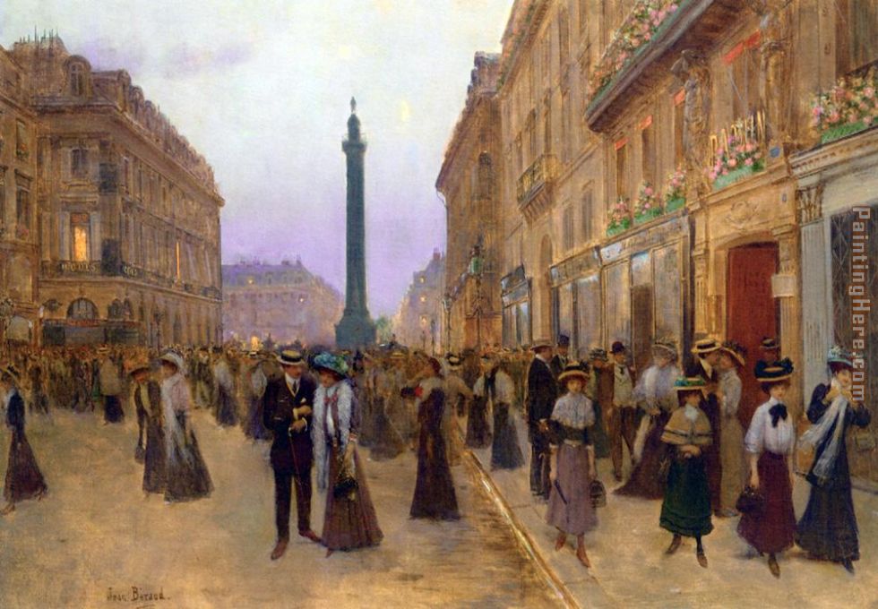 La Rue de la Paix 1907 painting - Jean Beraud La Rue de la Paix 1907 art painting